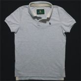 Camiseta Polo Masculina Mescla Gelo