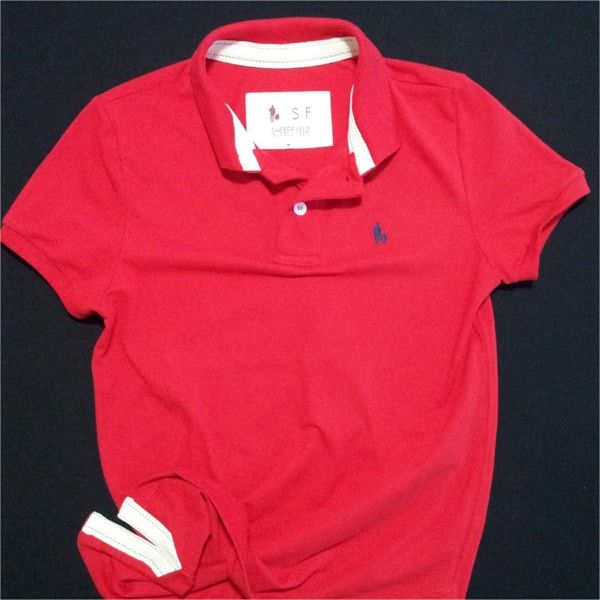 Camiseta Polo Masculina Vermelha