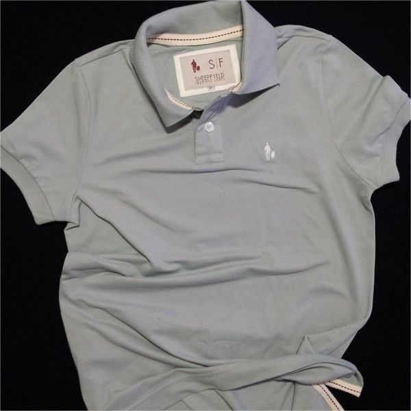 Camiseta Polo Masculina Cinza Claro
