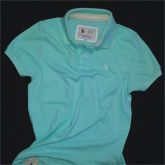 Camiseta Polo Masculina Verde Mar