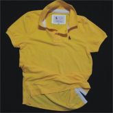 Camiseta Polo Masculina Amarela