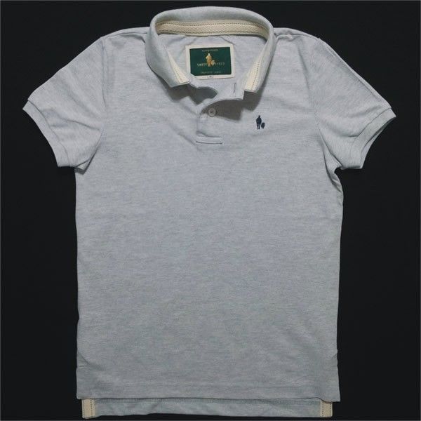 Camiseta Polo Masculina Mescla Gelo