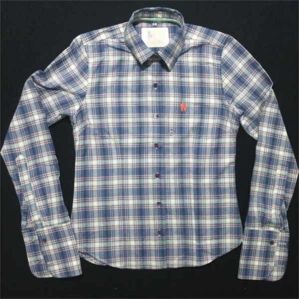 Camisa Fem. Xadrez Botão Madrepérola