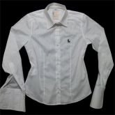 Camisa Fem. Botão Quadrado