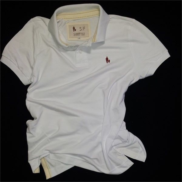 Camiseta Polo Masculina Branca