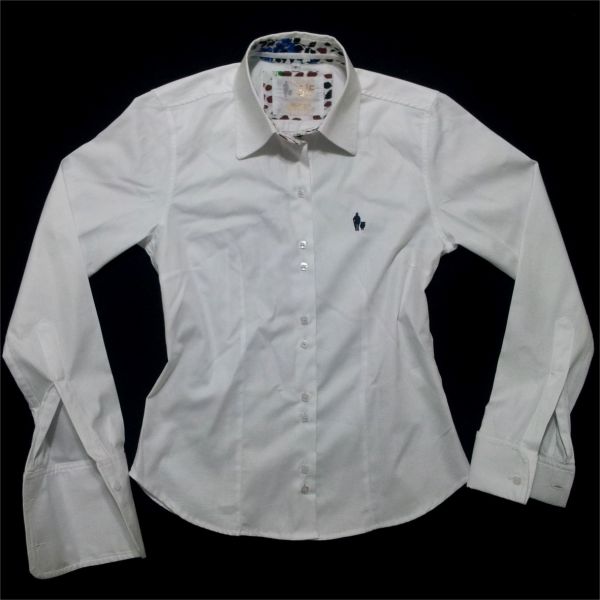 Camisa Fem. Botão Quadrado