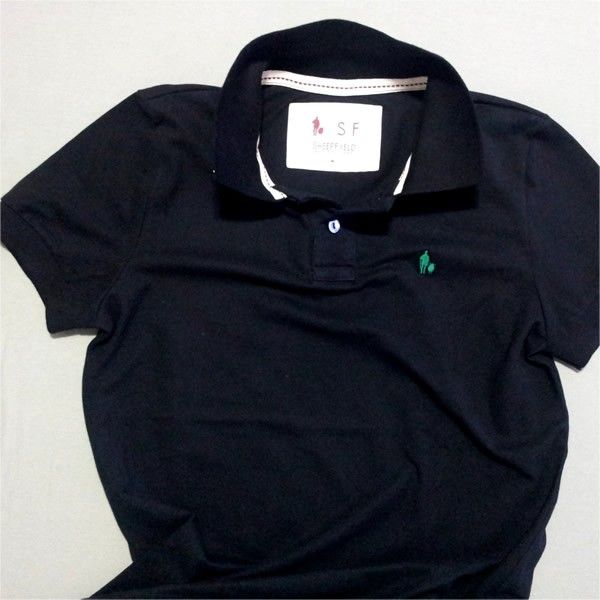 Camiseta Polo Masculina Preta
